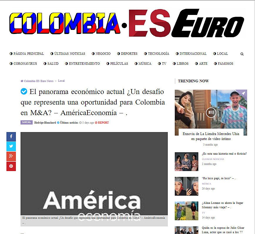 El panorama econmico actual Un desafo que representa una oportunidad para Colombia en M&A?  AmricaEconoma 